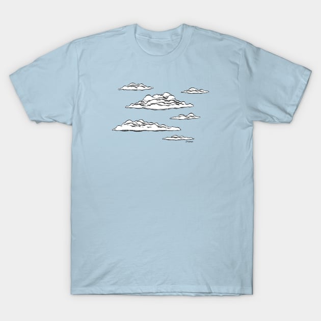 Peaceful Clouds with a touch of grey T-Shirt by Robotpirate